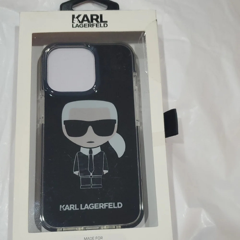 Karl Lagerfeld black iPhone 13 Pro slim profile phone case brand‎ new